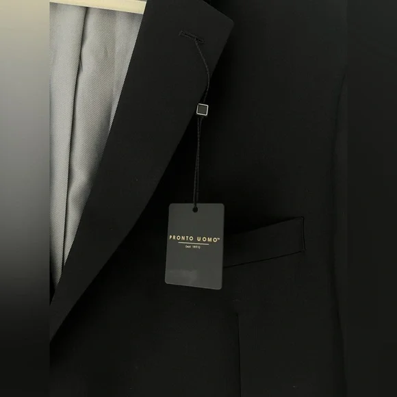 Pronto Uomo Classic Black Blazer - Picture 6 of 14